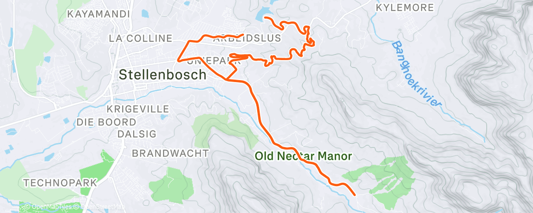 Carte de l'activité Morning Ride