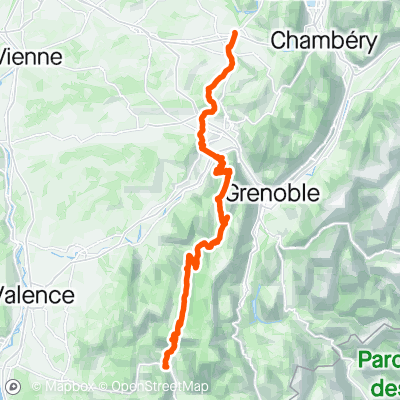 Aoste - Vercors - Die | 159.8 km Cycling Route on Strava