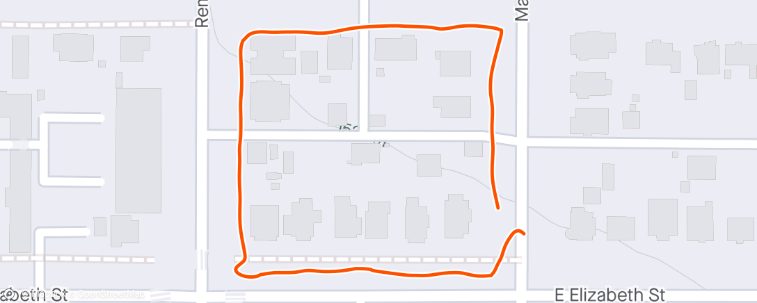 Map of the activity, Measuring the distance around the block