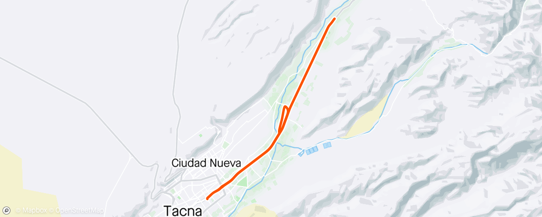 Map of the activity, Pachía soleada