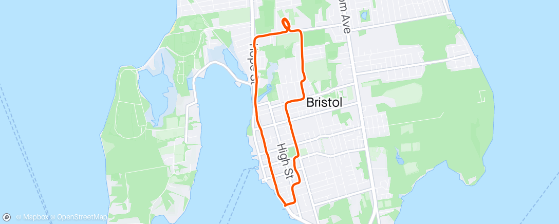 Mapa de la actividad, Track day Bristol RI