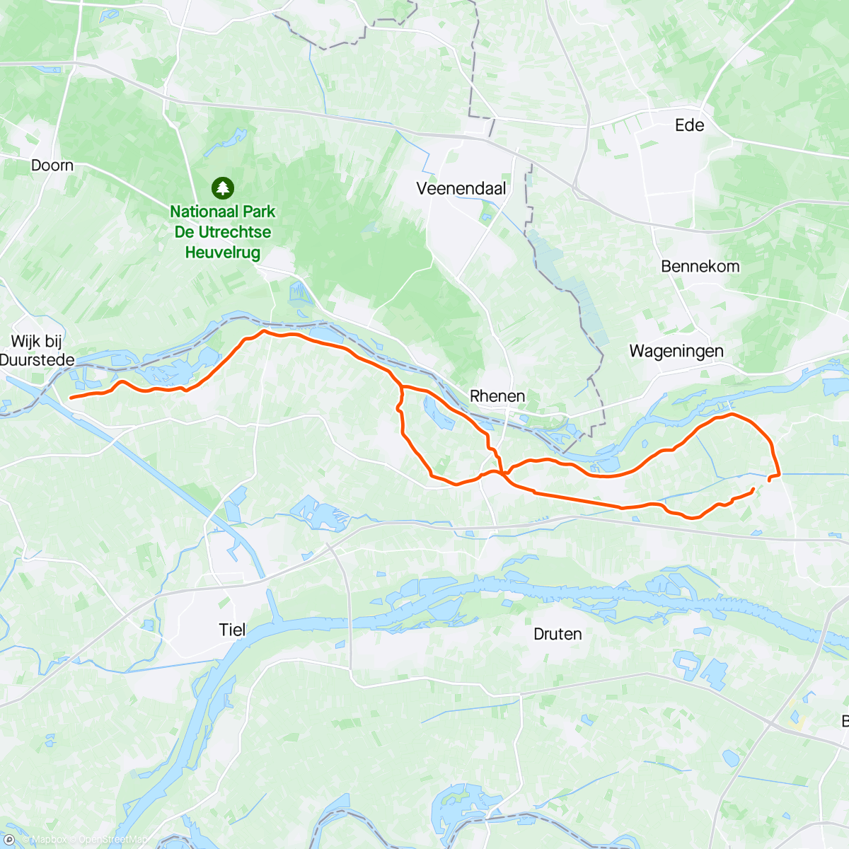 Map of the activity, Post-zuurkool retourtje Rijswijk