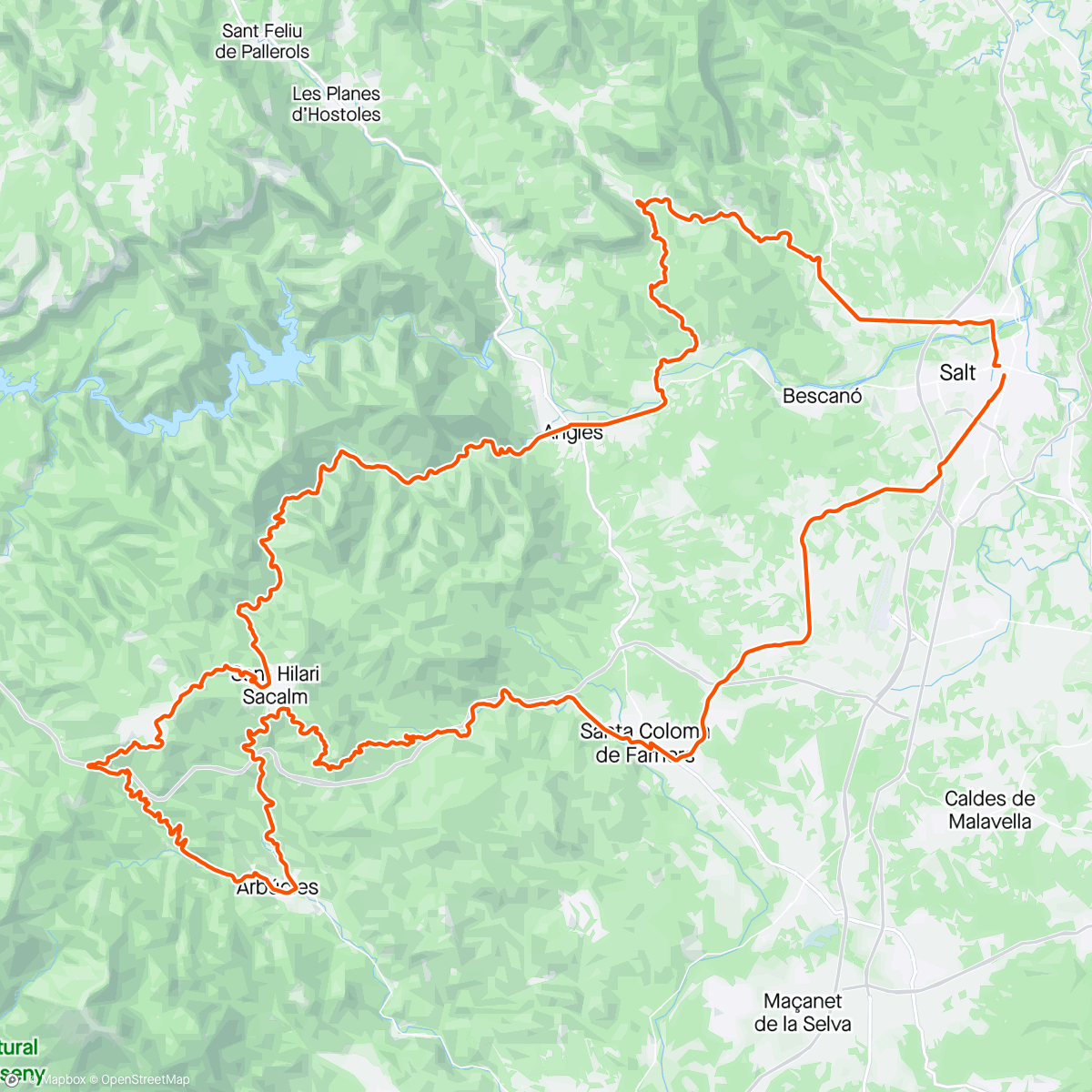 Map of the activity, Girona D5