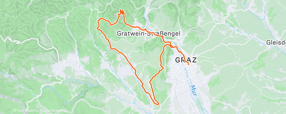 Map of the activity, Morning Gravel Ride