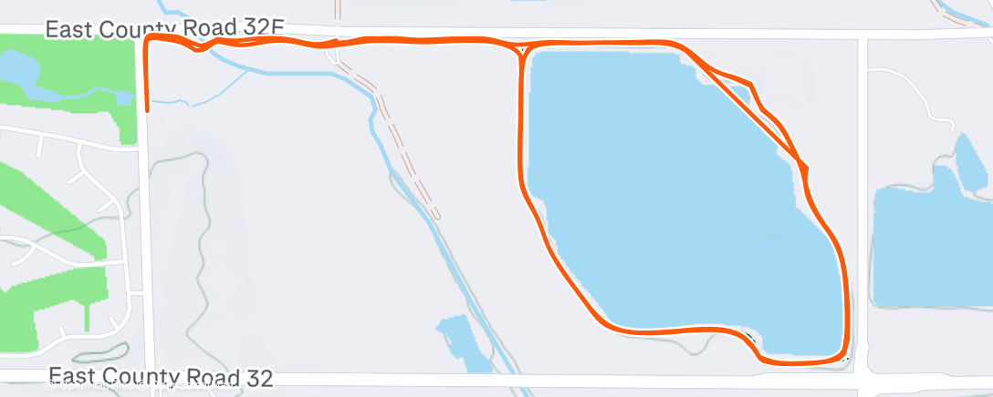 Map of the activity, Lunch Run