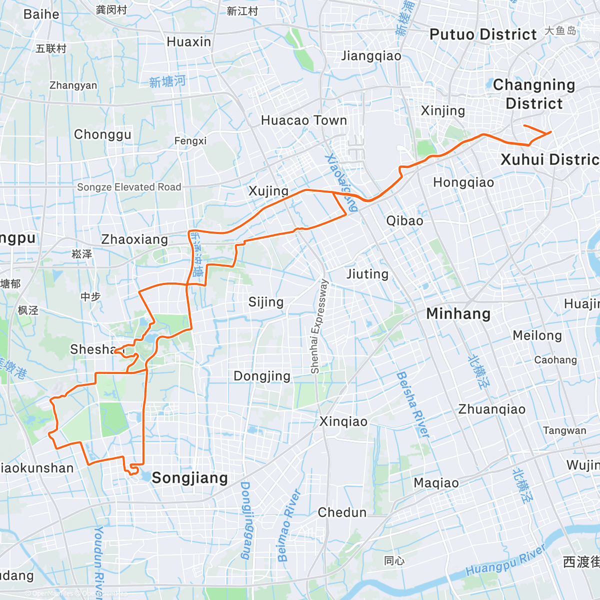 Map of the activity, Out with Some Foxes