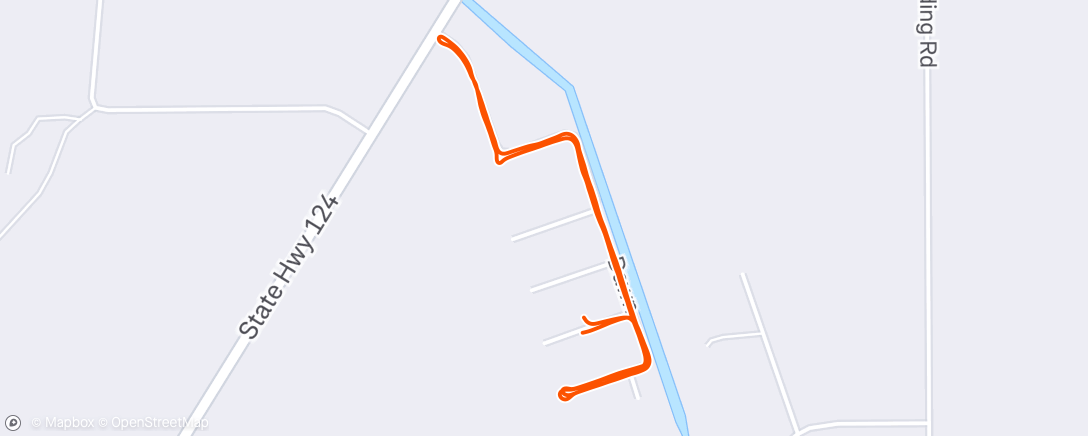 Map of the activity, Lunch Run