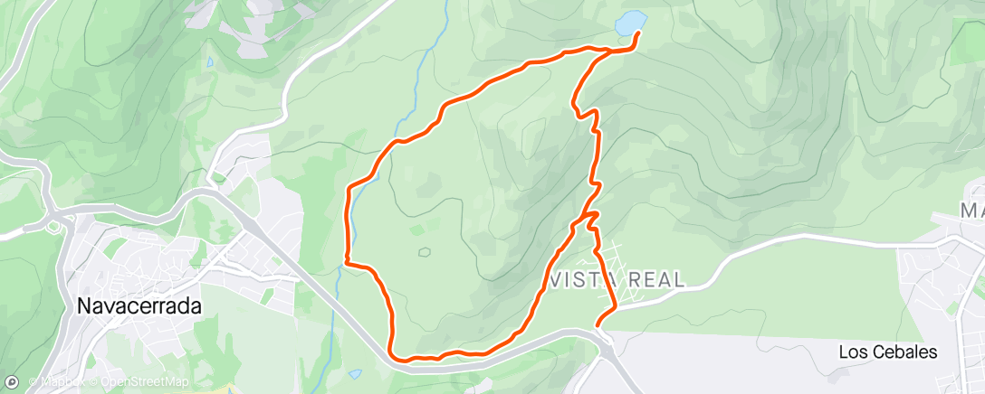 「Carrera de montaña a la hora del almuerzo」活動的地圖