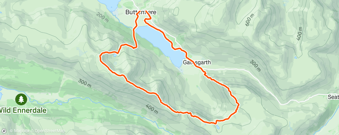 Map of the activity, Morning Trail Run