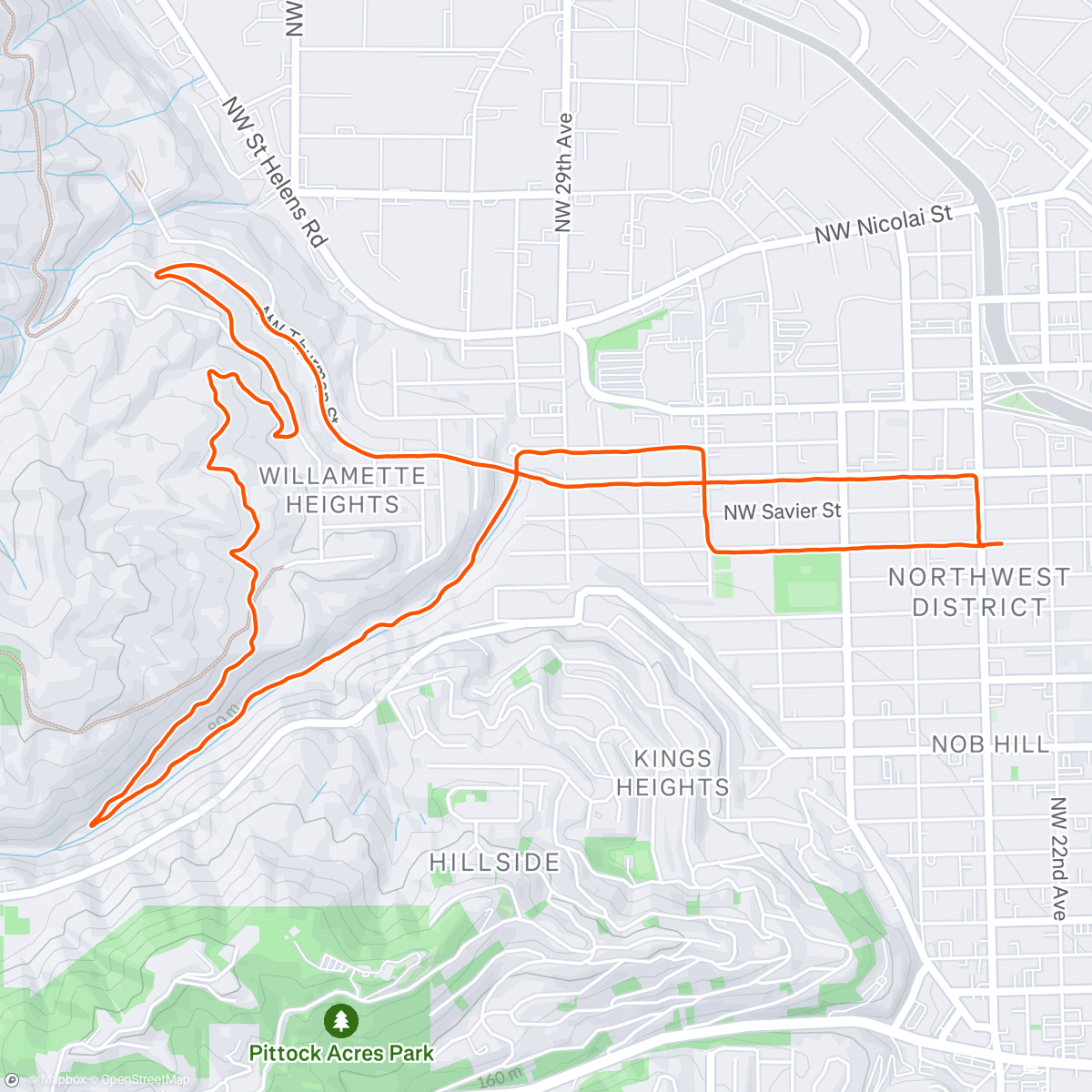 Map of the activity, Run Pub!