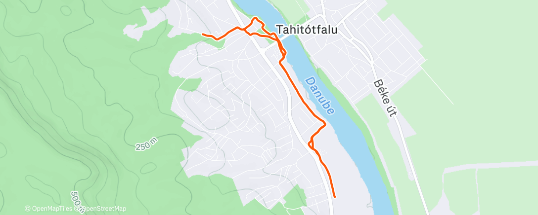 Карта физической активности (Morning Run)