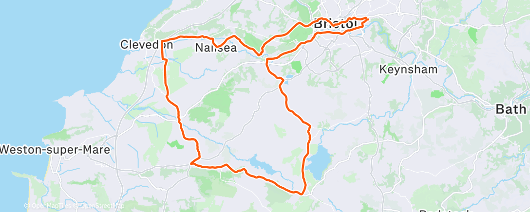 Map of the activity, Lunch Ride