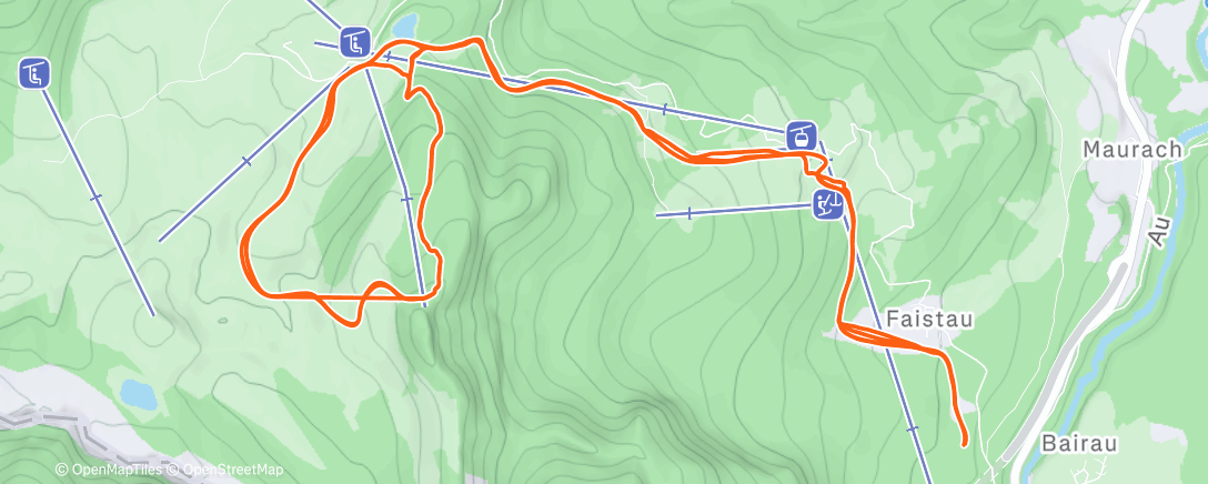 Map of the activity, Skitour am Morgen