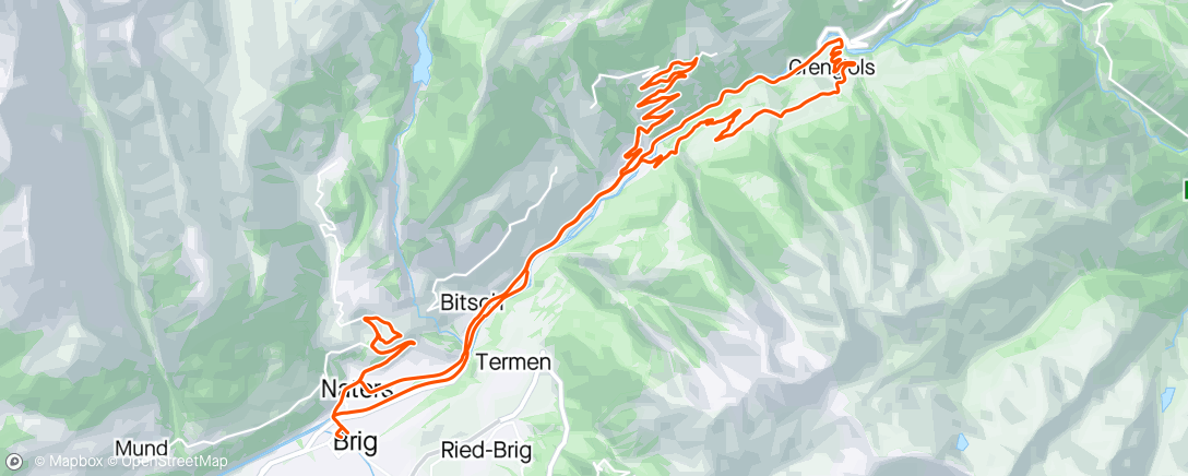 Mapa de la actividad, Goppisberg Bister Hegdorn