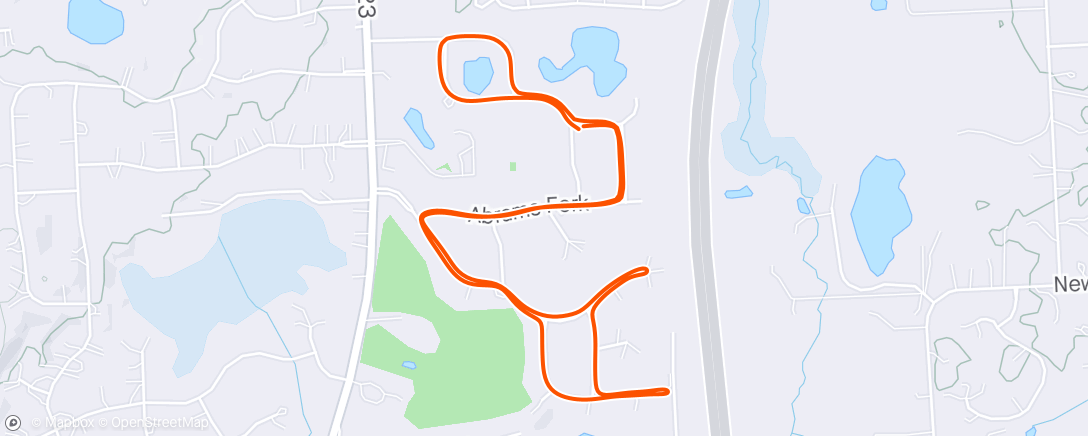 Mapa de la actividad (Afternoon Run)