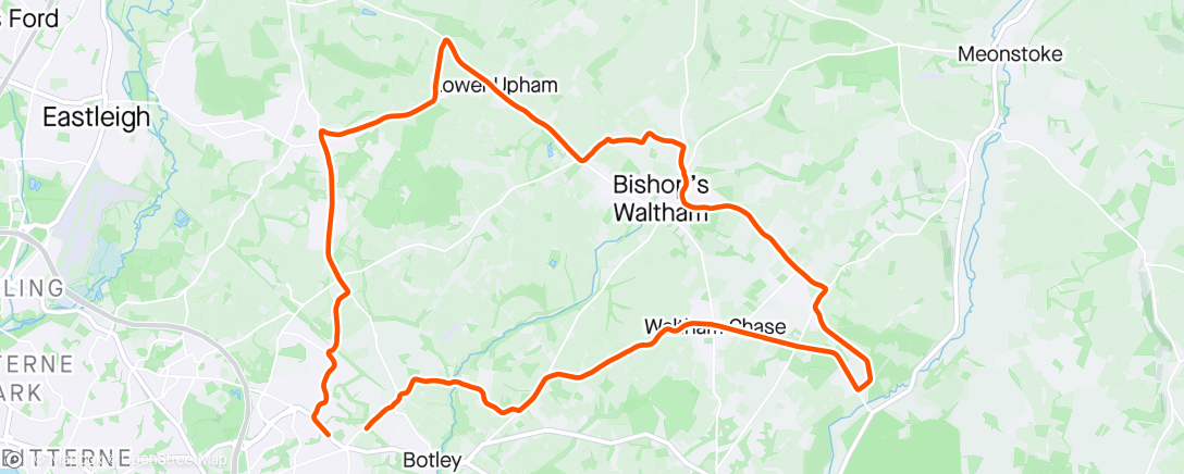 Map of the activity, Short ride. Don’t judge me. I am following a tapering protocol this week before Sunday’s race.👍🚴‍♂️😎