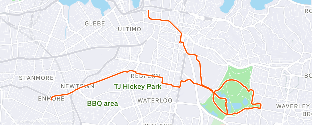 Map of the activity, Morning Ride