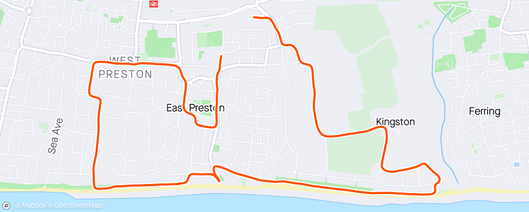 Mapa da atividade, Nike Run Club: Monday Morning Run not an enjoyable run. Have left sided rib pain and fatigue. Nice to see Kev out and about.