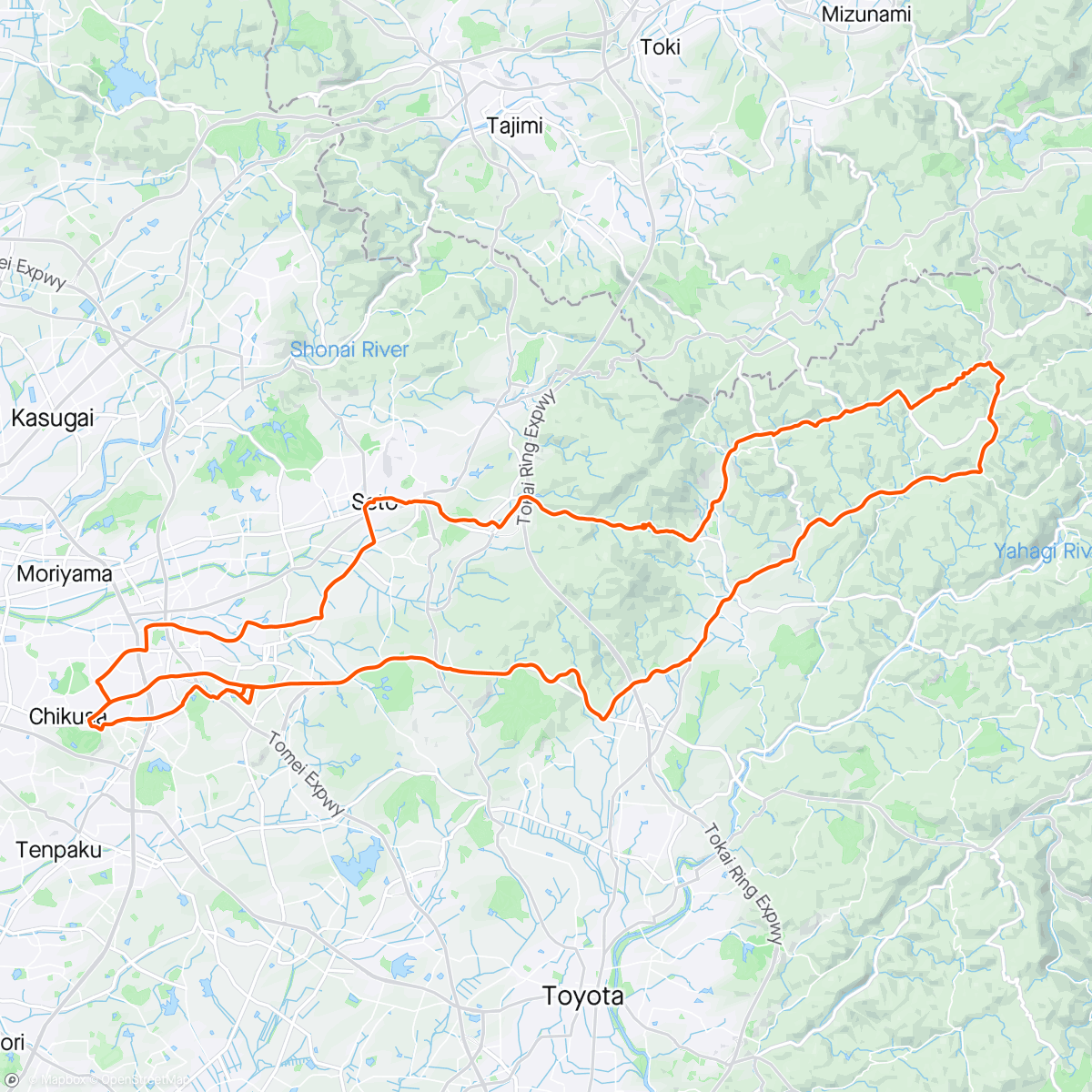 Map of the activity, Checking the course for the next group ride