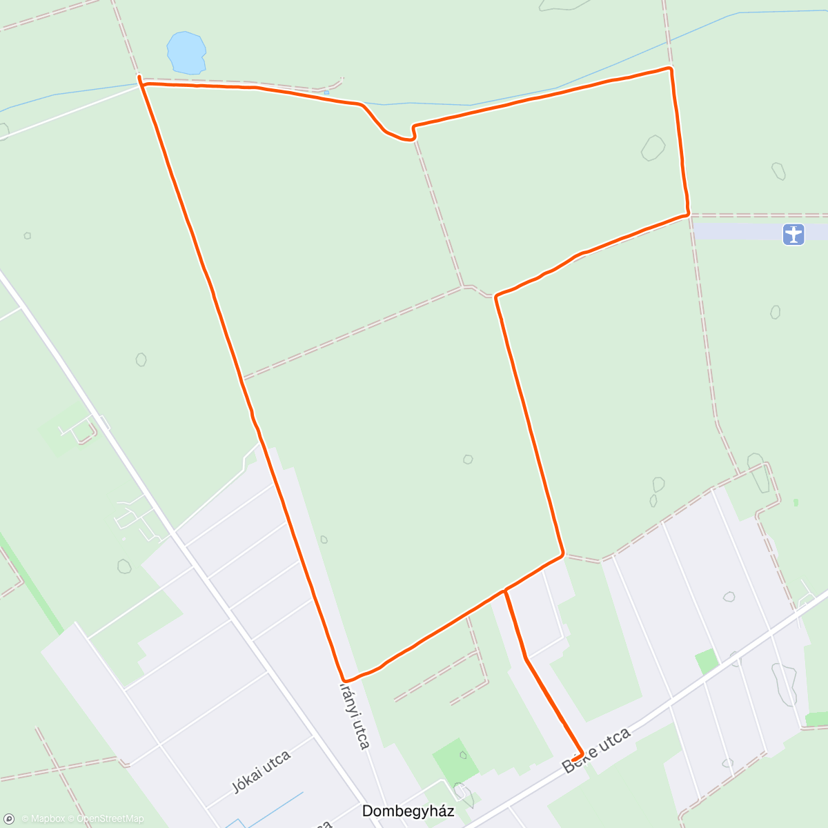 Map of the activity, Kápolna