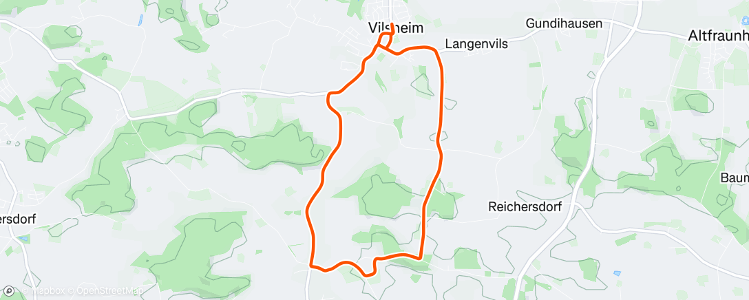 Map of the activity, erstmals über 200 W Durchschnitt