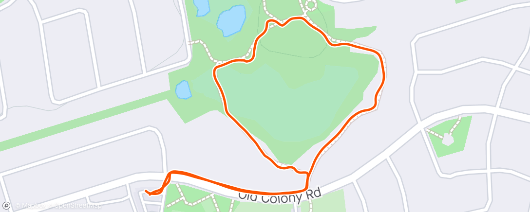 Map of the activity, Lunch Run