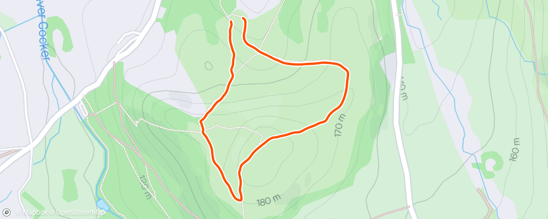Map of the activity, Scale Hill