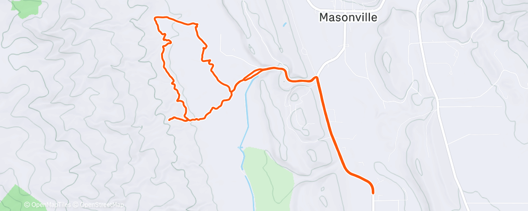 Map of the activity, Morning Run