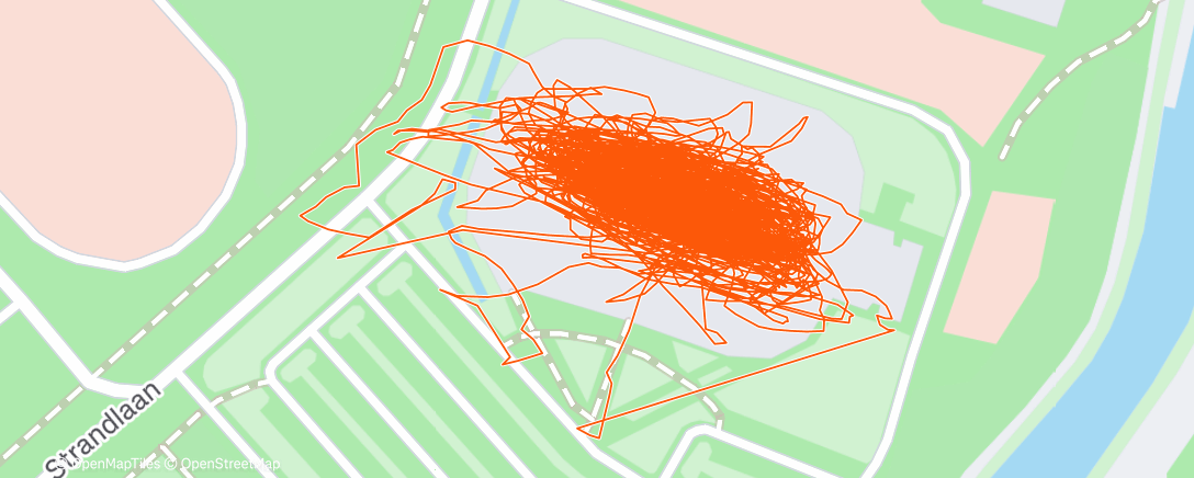 Map of the activity, Evening Ride