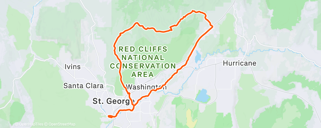 Map of the activity, Turkey farm loop with T Bird