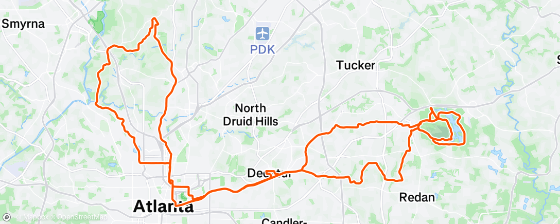 Map of the activity, Morning Ride