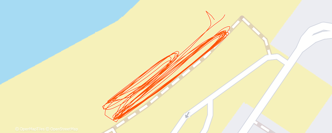 Map of the activity, Entrenamiento matutino