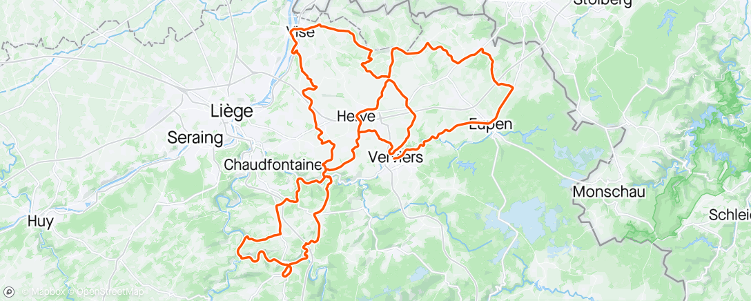 Map of the activity, Tour de Wallonie S4
