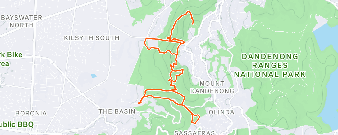 Map of the activity, Saw and a bit!