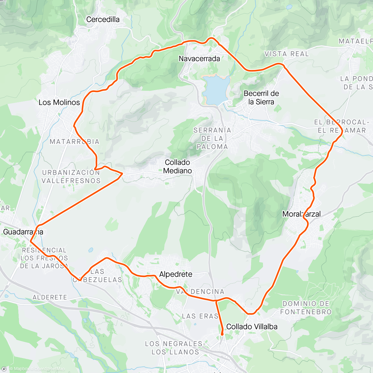 Map of the activity, Als peus de Nevacerrada