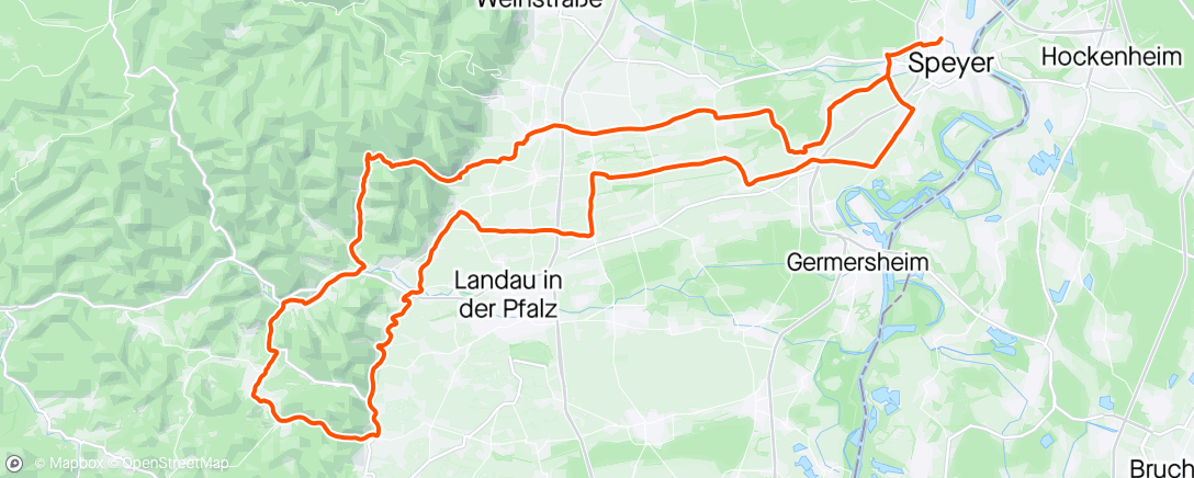 Map of the activity, RTF Dudenhofen