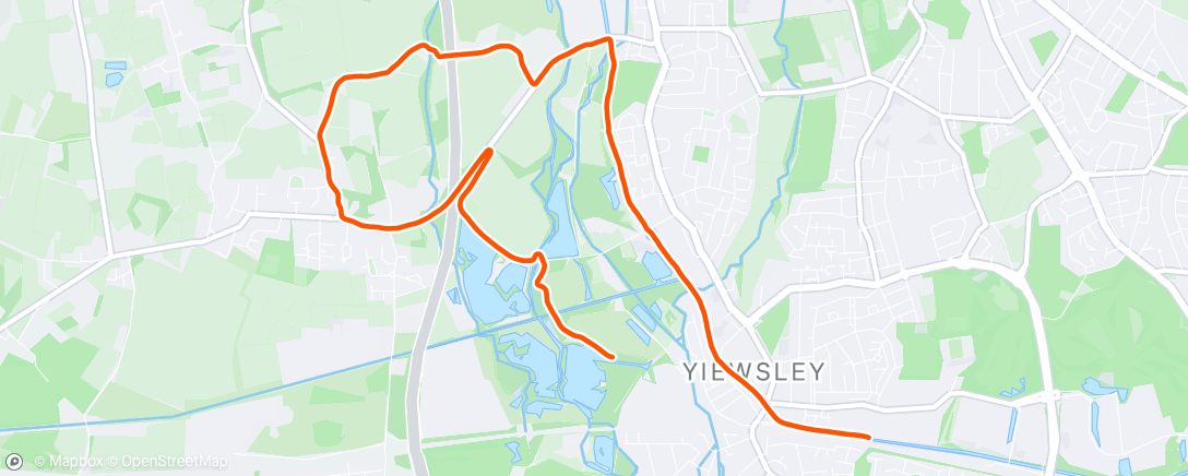 Map of the activity, Morning Run