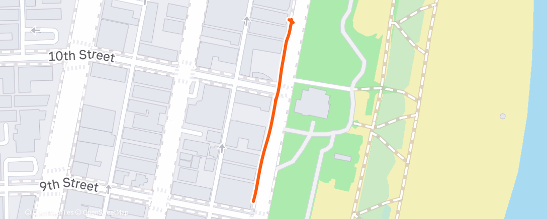 Map of the activity, Afternoon Walk