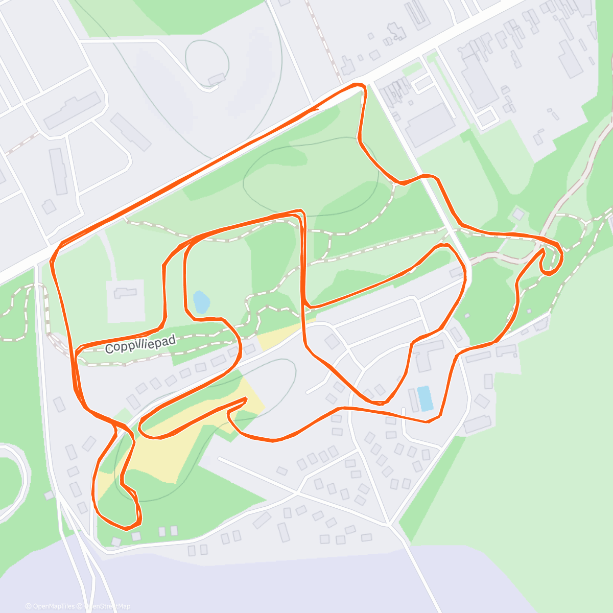 Map of the activity, WB Koksijde