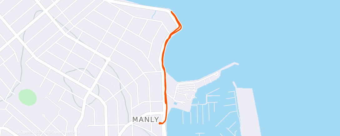 Map of the activity, Morning Walk