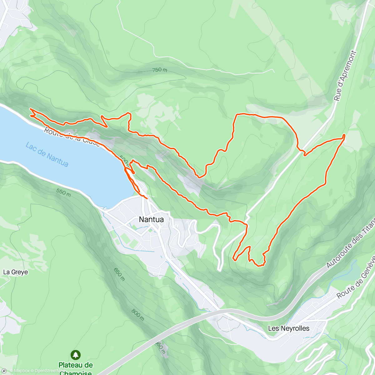 Map of the activity, Trail le midi, j'ai fini en chenille géante 😁🤢