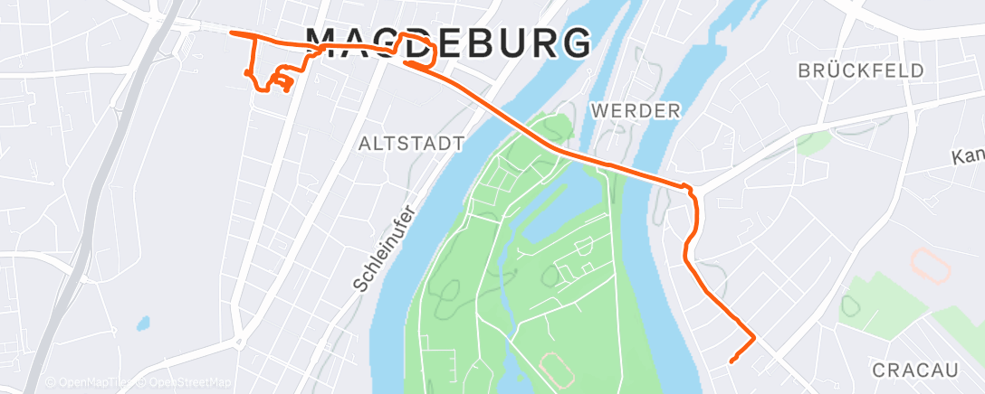 Карта физической активности (Spaziergang am Mittag)