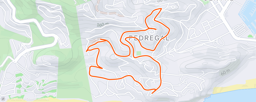 Map of the activity, Morning Run