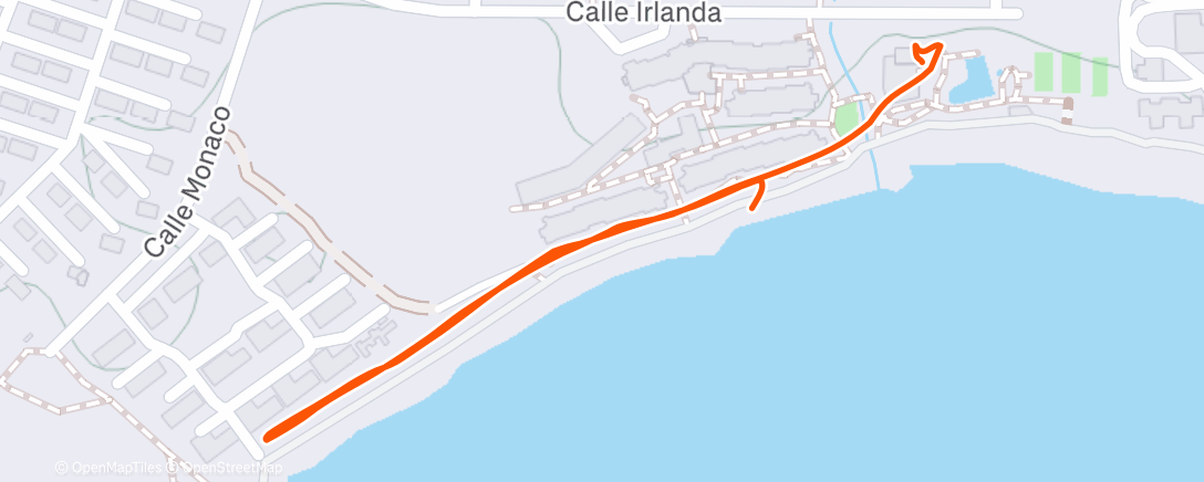 Map of the activity, Spaziergang am Nachmittag