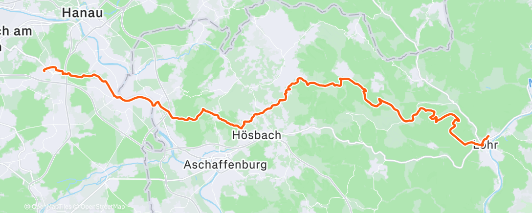 Map of the activity, Riding Home for Christmas