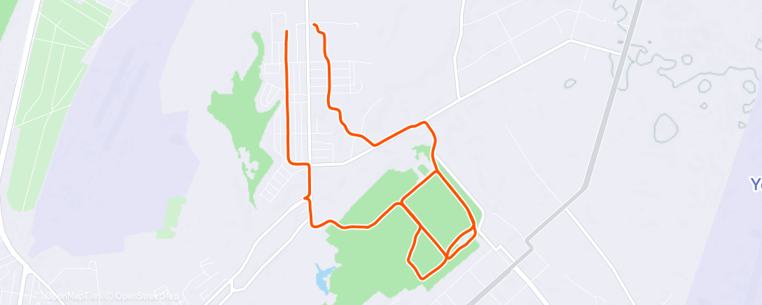 Карта физической активности (Afternoon Run)