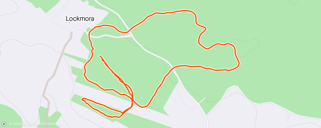 Map of the activity, Promenad och jogg.