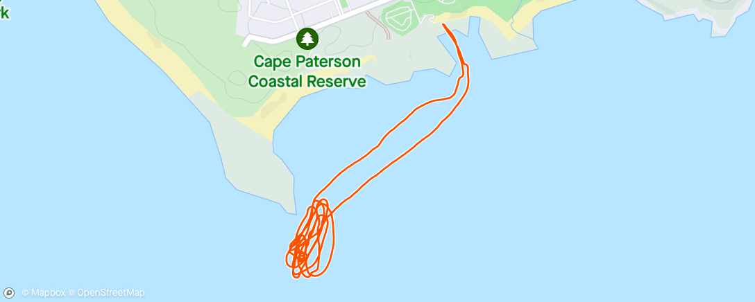 Map of the activity, Sunset waves at the Bomie
