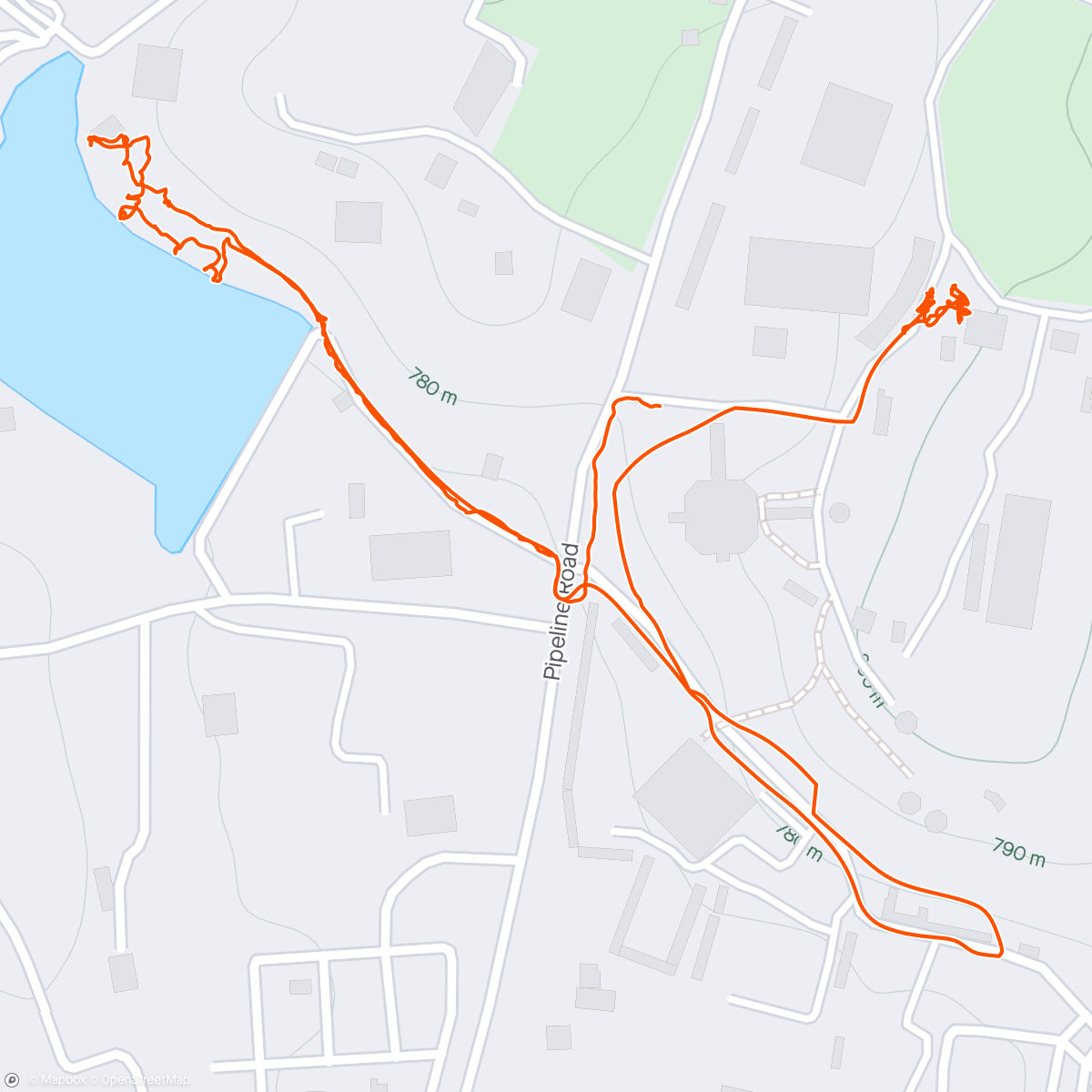 Map of the activity, Evening Walk at shri shri Ravishankar,Banglore