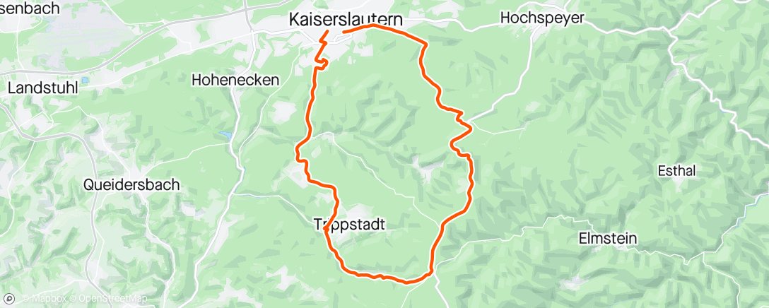 「Roller über Johanniskreuz und Trippstadt」活動的地圖